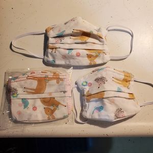 Masks w/ filter pocket and nose wire